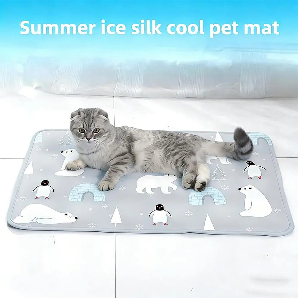 Erfrischender Sommer-Hundeteppich mit Eisbär
